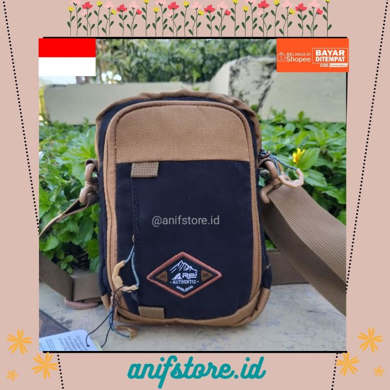 Terlaris tas selempang pria Sling bag cowok tas outdoor rei original arei outdoorgear