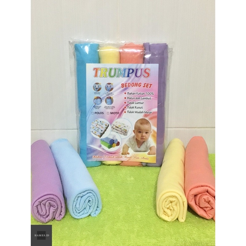 BEDONG POLOS LEMBUT ISI 4pcs 4WARNA 90x100cm