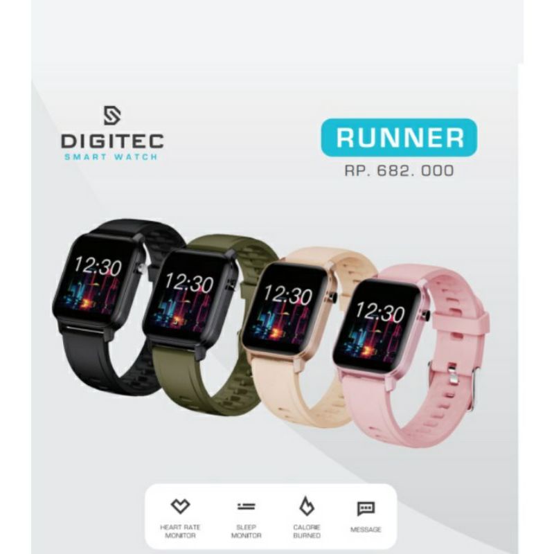 Smartwatch Digitec Runner Pria Wanita Original