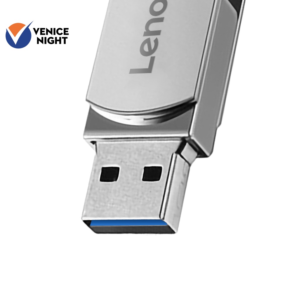 (EE) Lenovo Metal 1TB 2TB Flash Drive U Disk Memory USB 3.0 Kecepatan Tinggi