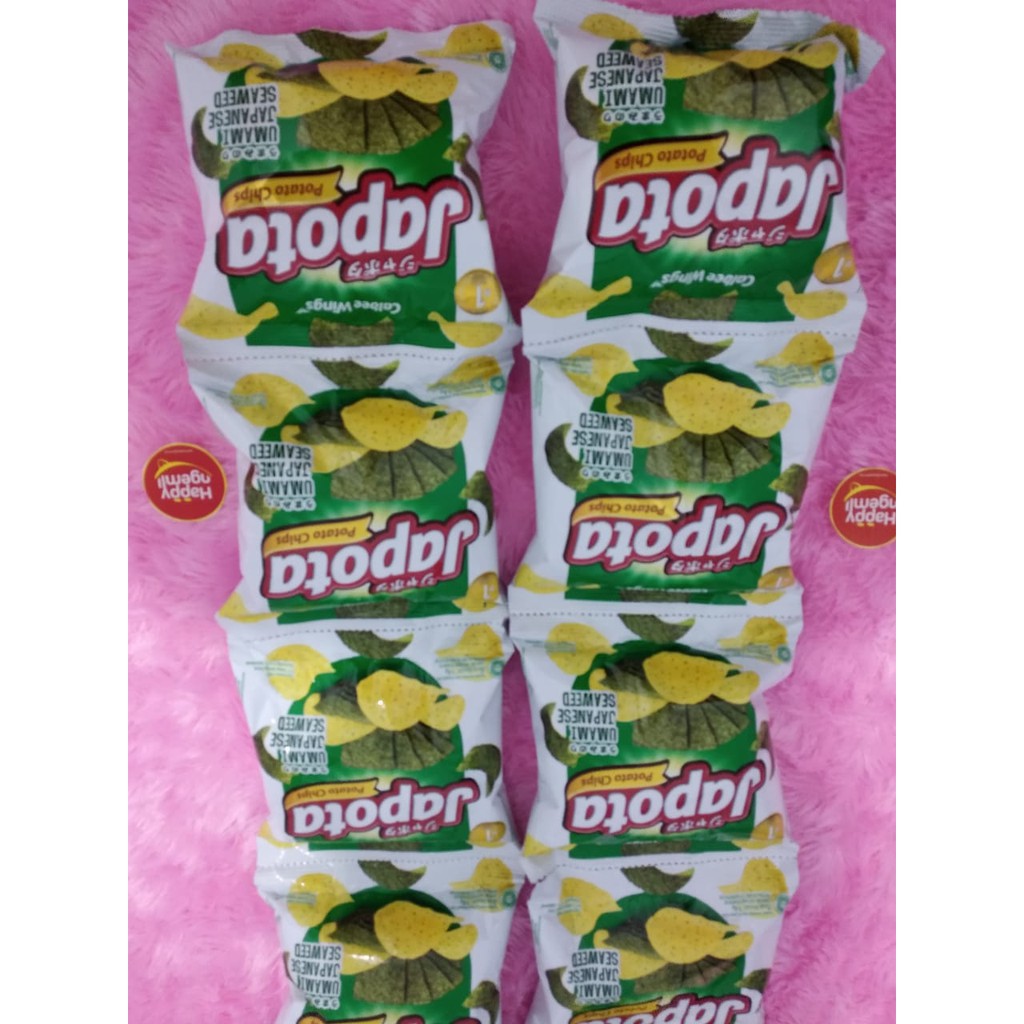 Japota Potato Chips Rasa Rumput Laut 14gr