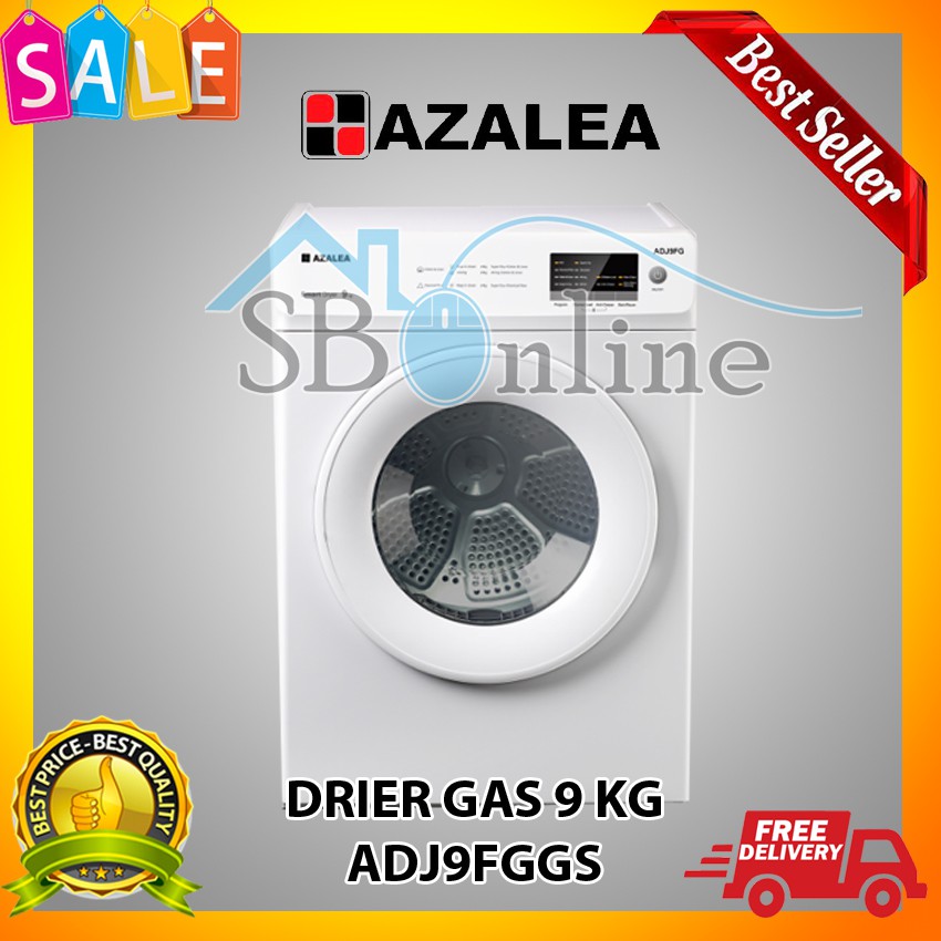 Pengering Pakaian DRIER Gas Azalea 9 KG ADJ9FGGS Garansi Resmi