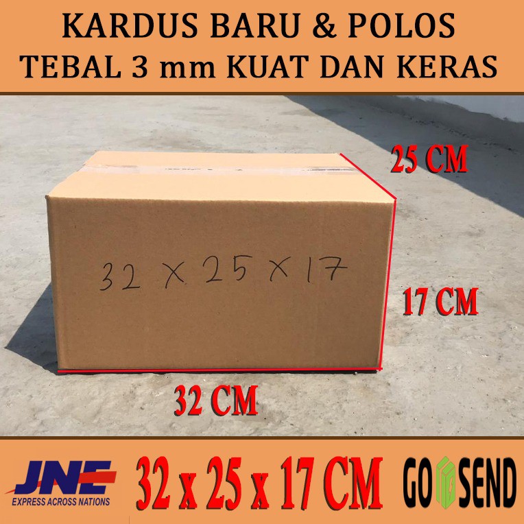 

kardus box karton polos 32x25x17