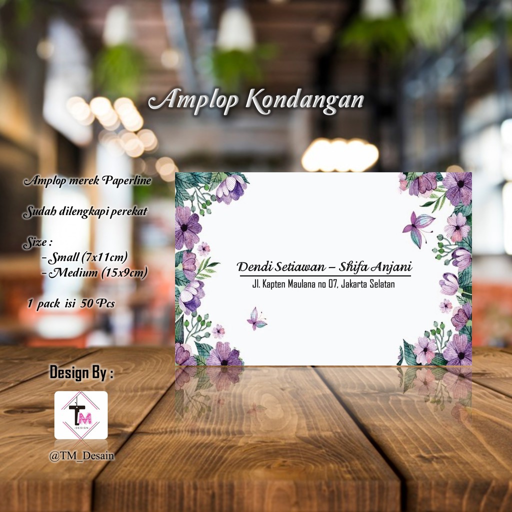 

isi 50 pcs Kode C23 - Amplop Kondangan / Amplop Printing / Amplop Desain