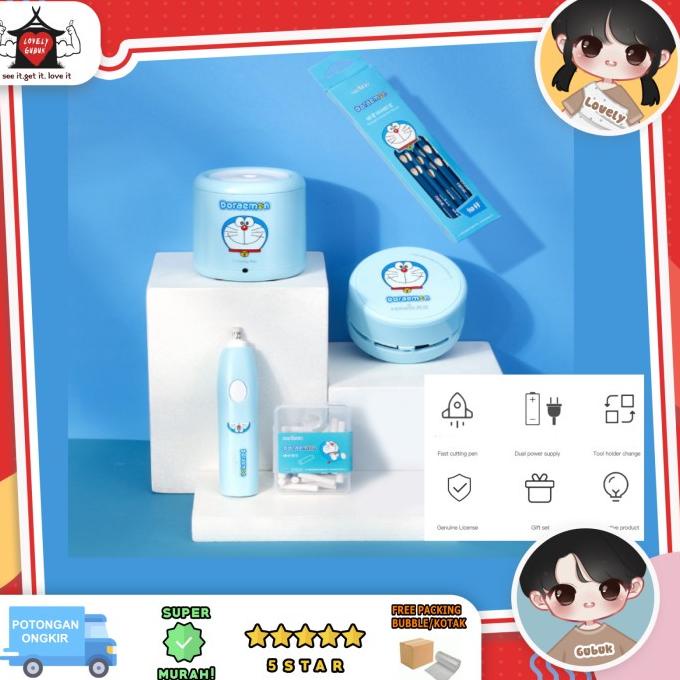

(COD) Peraut pensil elektrik, Tenwin Electric Pencil Sharpener set penghapus OBRAL Kode 1399