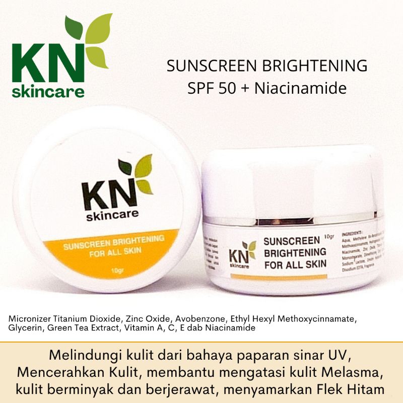 KN Skincare Sunscreen Brightening