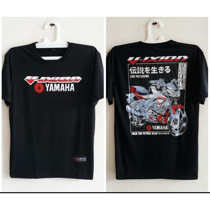 Kaos motor yamaha vixion hitam distro