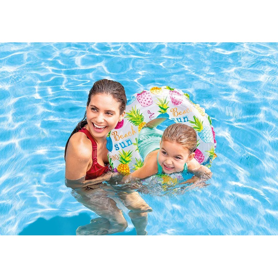 Intex 59241 Ban Renang Lively Print Swim Rings 61cm Pelampung Anak