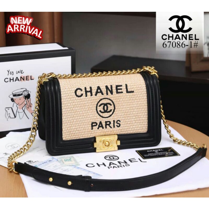 tas wanita slempang terbaru dan kekinian Chanel paling viral,SGS(67086-1#)