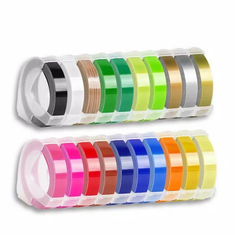 

[PRODUK QNNOO] CIDY TAPE LABEL MAKER REFILL 9MM BISA UNTUK DYMO DAN MOTEX RAM
