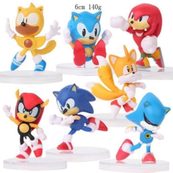 

Unik Pajangan Gashapon Gacha Chibi Sonic The Hedgedog Figure Set Berkualitas