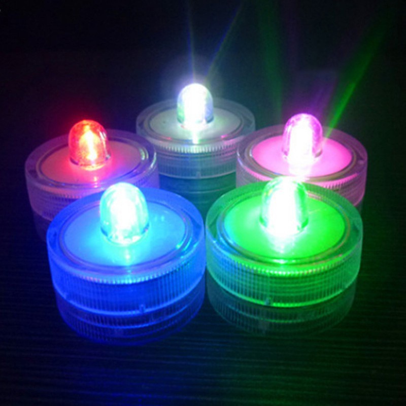 Aquarium LED Lighting Waterproof Candle Lamp/Lampu Lilin Tahan Air LED Untuk Pesta Pernikahan Bar Hotel/Fish Tank Diving Landscape Light/Party Wedding Colorful Lighting Lamp