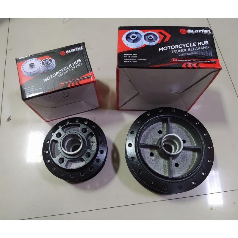 Tromol Set Depan Belakang black series Scarlet Tromol Rx king Rxking - RX king new Chrome-1
