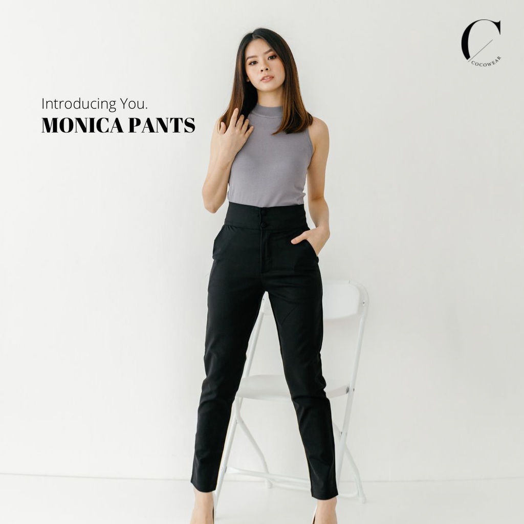 MONICA PANTS - CELANA KANTOR PREMIUM WANITA