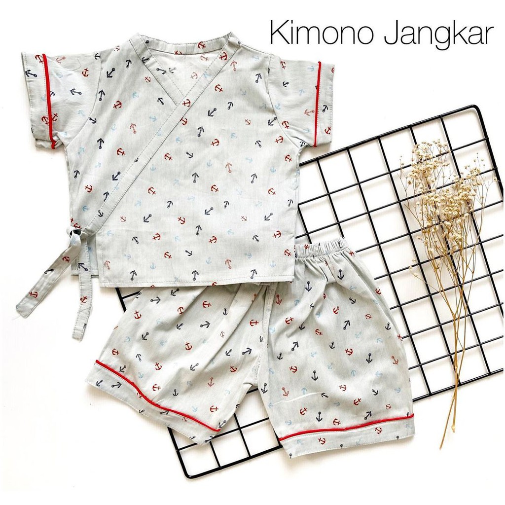 KIMONO JANGKAR /  YEONG KIMONO setelan Baju Celana Pergi Fashion Jalan tidur piyama Anak Bayi Cowok Cewek Laki Perempuan Lucu Terlaris Murah babeebabyshop