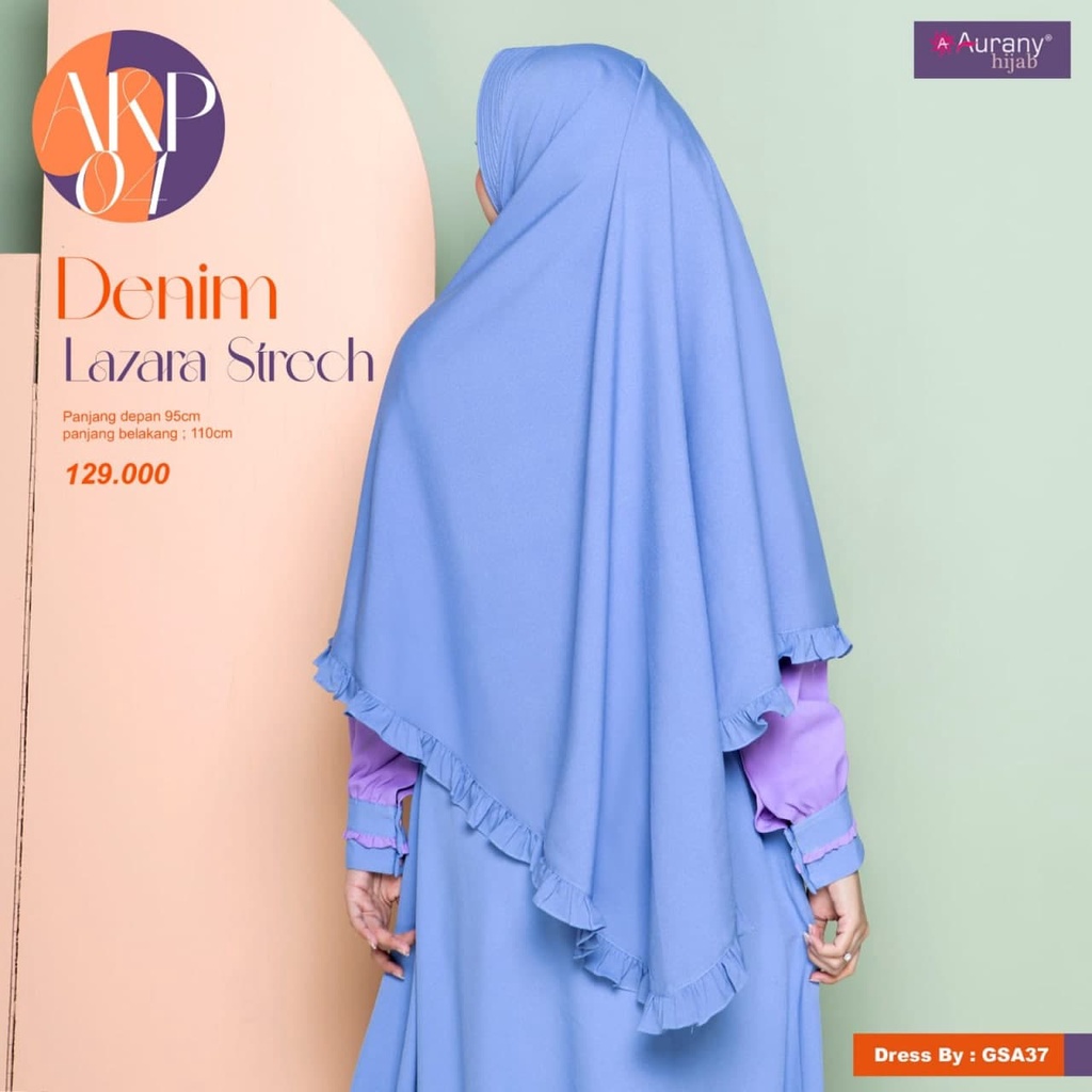 Aurany Khimar AKP 04 Jilbab  Hijab Jumbo Instan Termurah / Khimar Jumbo Pet Syari / Jilbab Syari Khi