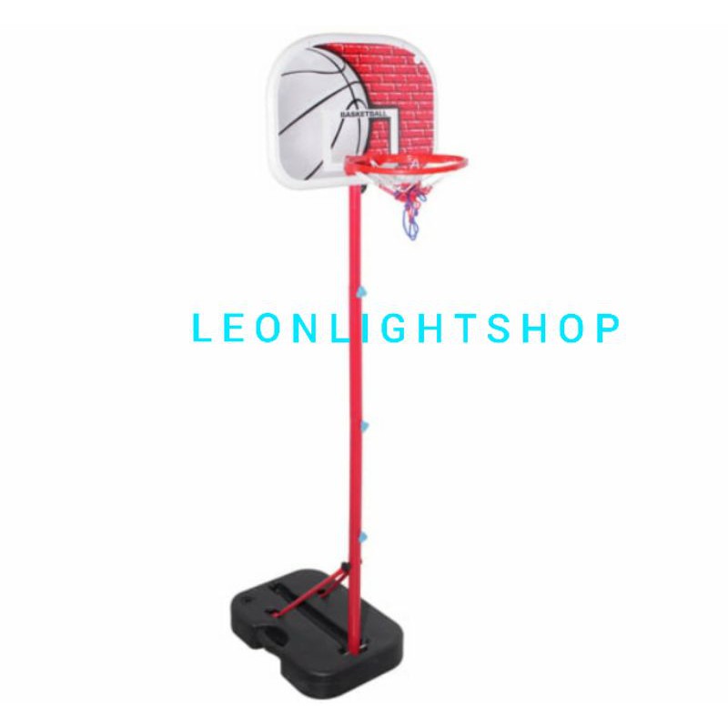 BERWYN STAND BOLA BASKET PORTABLE MERAH/ACE BASKETBALL STAND KIDS/ACE RING BASKET STANDING ANAK-ANAK