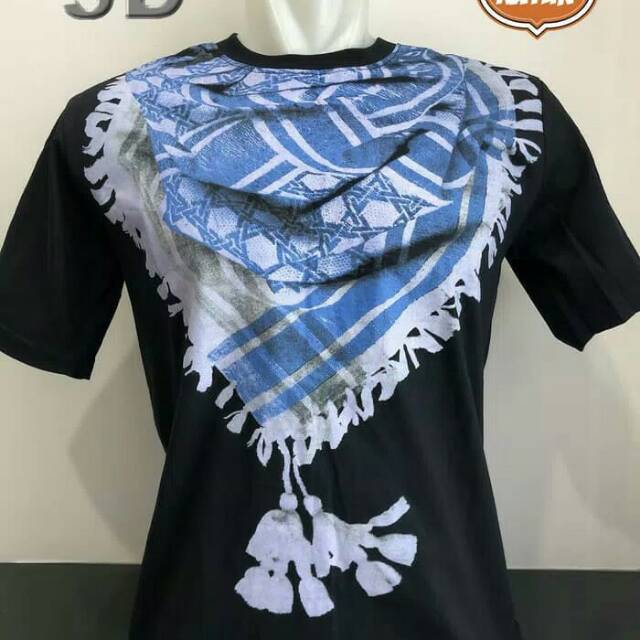 Kaos sorban biru