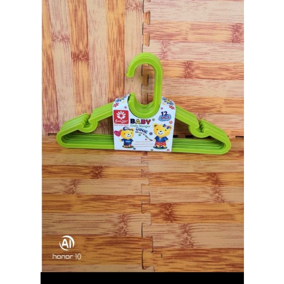 12pcs HANGER BABY/GANTUNGAN BABY SUNLIFE PLASTIK PAKAIAN UNTUK  ISI 12 PCS