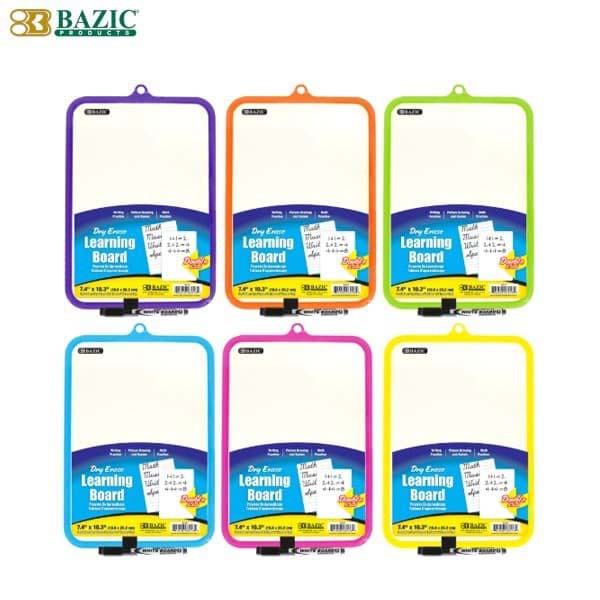 

Bazic Learning Board / Papan Tulis Belajar / Bazic Double Sided Dry Erase Board 7.4"x10.3