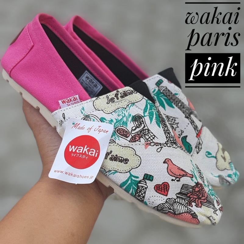 Sepatu WAKAI kasual slip on pria wanita GRADE ORI