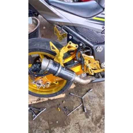 footstep ninja 250fi footstep ninja 250 karbu injakan kaki belakang