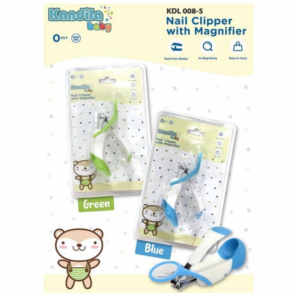 Kandila Baby Nail Clipper with Magnifier Gunting Kuku dg Kaca Pembesar