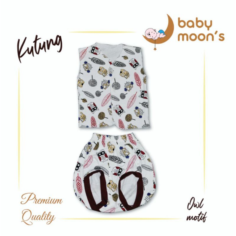 STELAN KUTUNG BAYI PREMIUM MOONS/BAJU BAYI BARU LAHIR