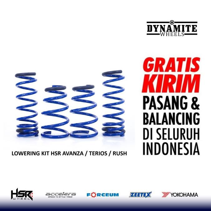 ,,,,,,,] LOWERING KIT HSR UNTUK AVANZA RUSH TERIOS PER CEPER COIL SPRING EMPUK