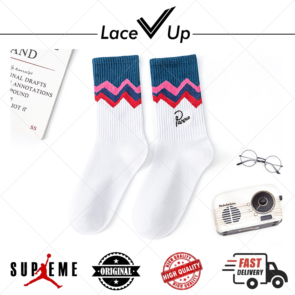 Kaos Kaki Abstract Art Parra Socks - Lace Up Socks