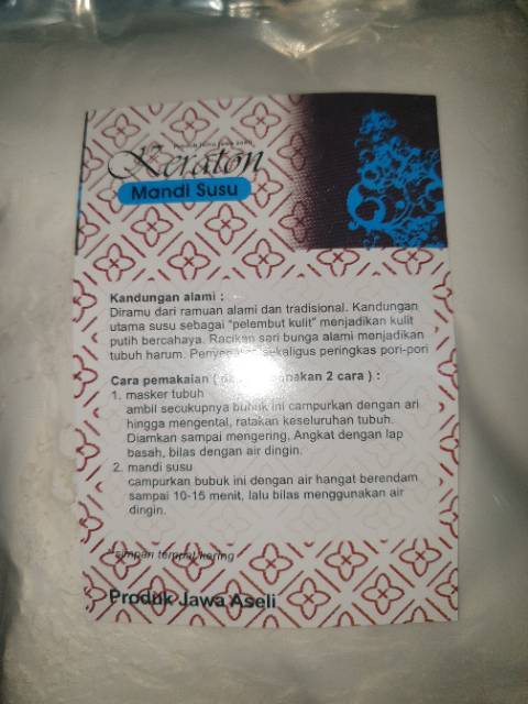 MASKER BADAN ALAMI TRADISIONAL KILOAN/ MANDI SUSU/ BLEACHING BADAN/ BIBIT PEMUTIH ALAMI