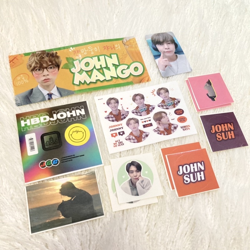 Birthday Event Gift Fansite Johnny NCT 127 Ready Indo ( Sticker Hand Banner PC Photocard Sticker )