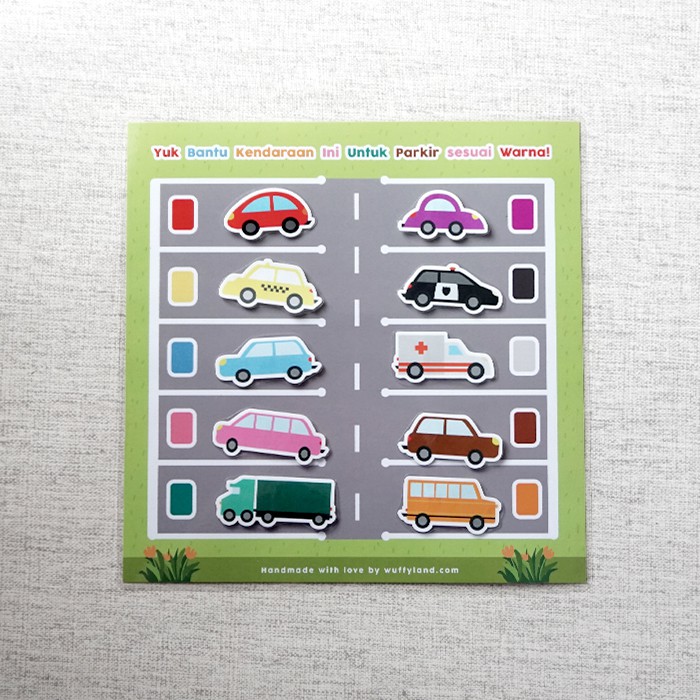 Busy Page Transportasi Wuffyland Mainan Edukasi Anak Murah Edufuntoys