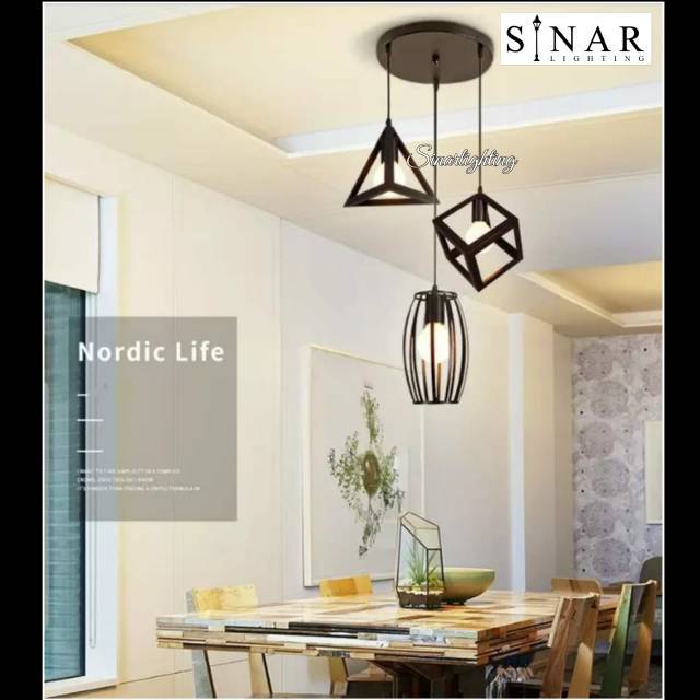 Lampu gantung mix minimalis 117 3 special price Lampu gantung mix minimalis 117 3 special price