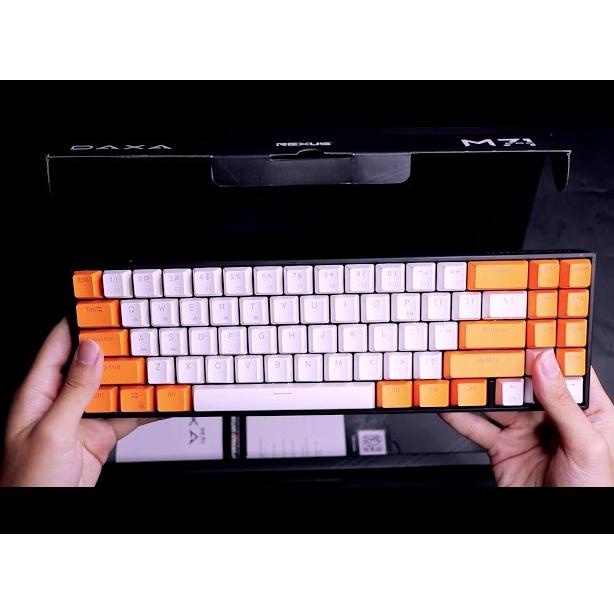 TERBARU|NEW STOCK|READY STOCK|BIG SALE REXUS DAXA M71 PRO RGB WIRELESS MECHANICAL KEYBOARD GAMING BL