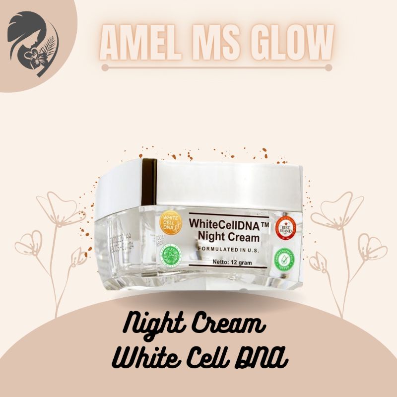 NIGHT CREAM WHITE CELL DNA / WHITE CELL DNA MS GLOW / KRIM MALAM WHITE CELL DNA MS GLOW / WHITE CELL