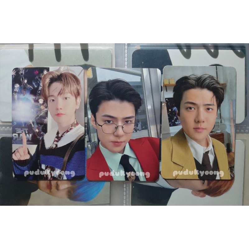 Photocard pc Sehun Baekhyun EXO jasmer kihno what a life wal expansion
