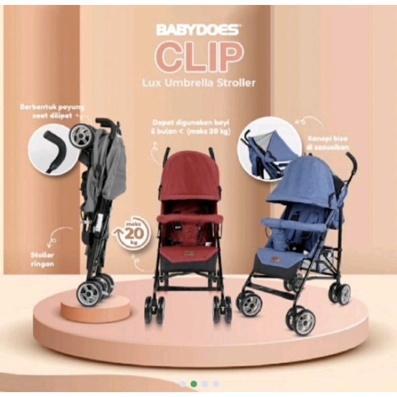 Babydoes stroller buggy clip CH2062 - kereta dorong bayi murah