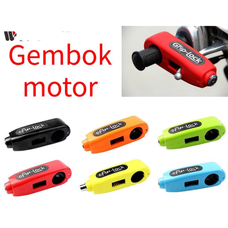 GRIPLOCK CAPS LOCK KUNCI GEMBOK ANTI MALING  PENGAMAN STANG  SEPEDA MOTOR