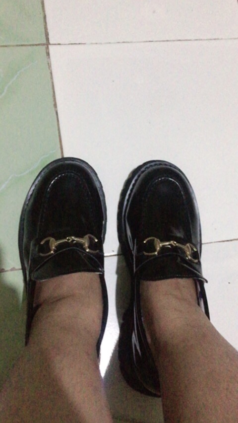 Sepatu Flats Loafers Slip On Bahan Kulit Gaya Harajuku Ulzzang Untuk Wanita 36-40