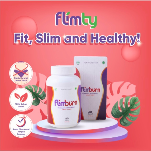 Flimburn by Flimty Fat Burner Buang Lemak Diet Metabolisme Booster Carbo Blocker Pelangsing Pembakar Lemak BPOM MUI Halal