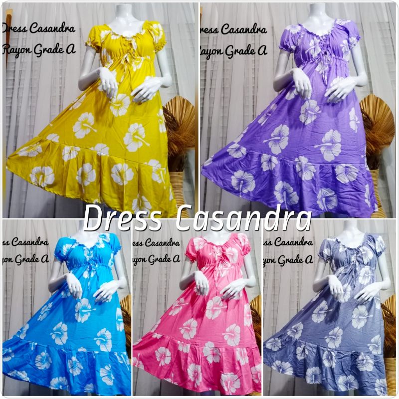 Daster Kekinian/Daster Canda / Daster Casandra Bali/Baju Daster Kekinian Rayon Adem Fit To XL