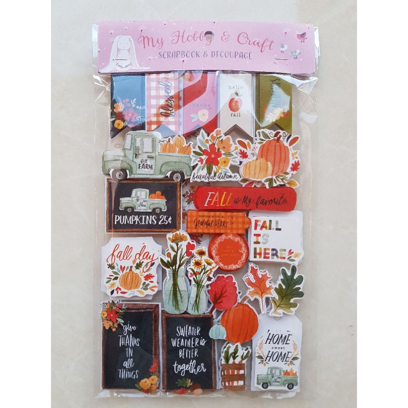 

Sticker Scrapbook 3d "Fall is here