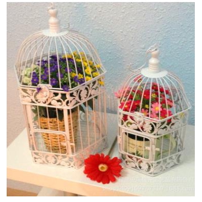 Birdcage Wishing Well Wedding Bird Cage Cards Iron Box Garden