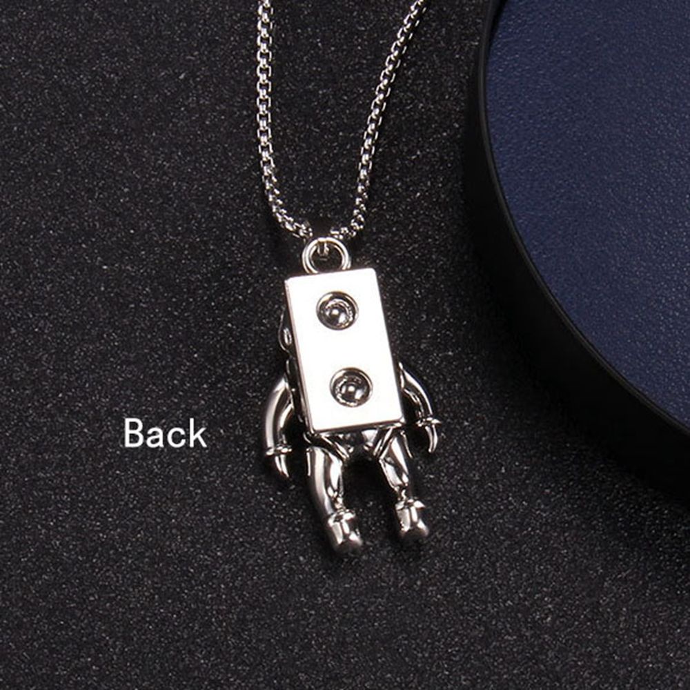 Kalung Rantai Klavikula Bahan Stainless Steel Gaya Punk Korea Untuk Pria Dan Wanita