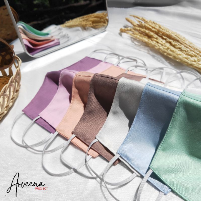 

MASKER KAIN POLOS PASTEL SERIES 2PLY