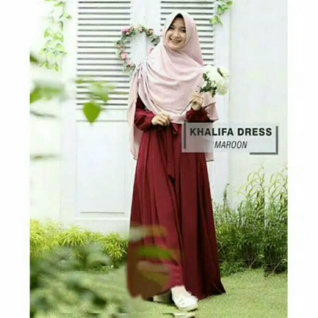 Gamis WOLFIS POLOS daily basic wolvis syari simple umbrella