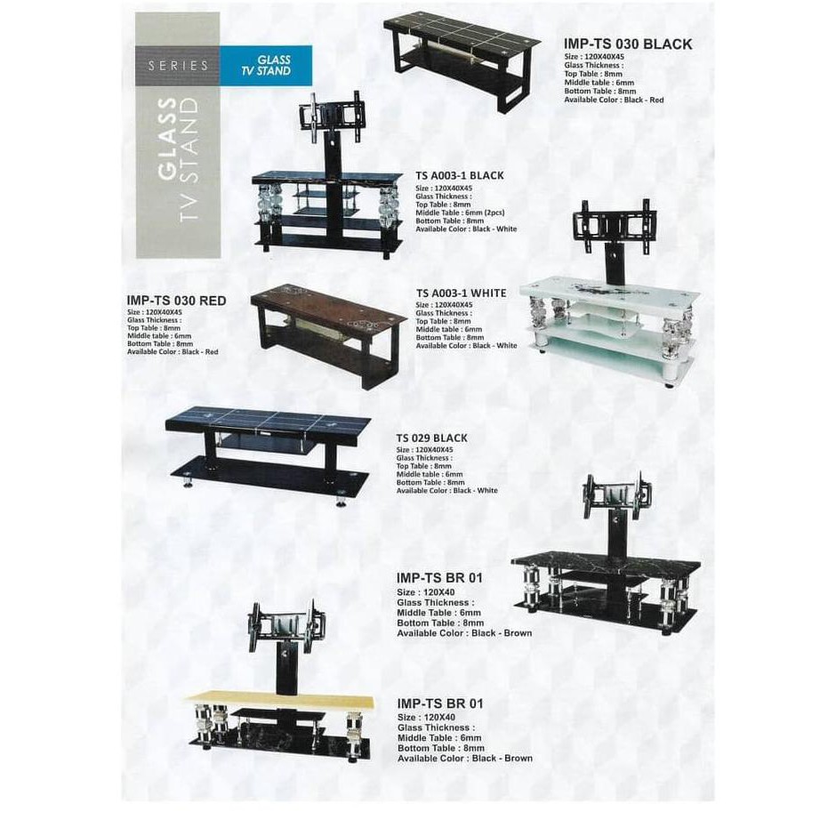 Rak Tv Kaca Berdiri (Glass Tv Stand) Sajidin73