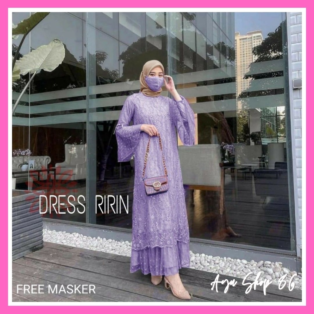 Baju Gamis Brukat Wanita Muslim Pesta Kondangan Mewah Trend Kekinian Modern Murah Desain Terbaru 202