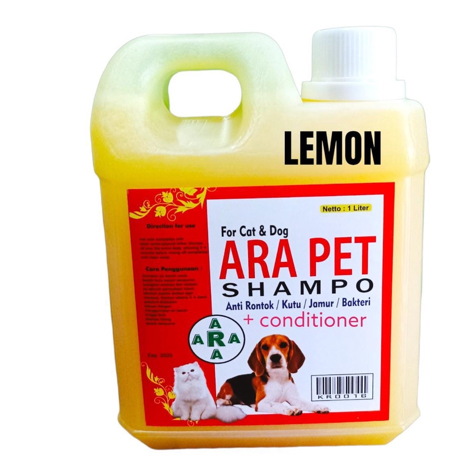 sampo conditioner anti kutu / jamur / rontok/ bacteri kucing &amp; anjing netto 1000 ml